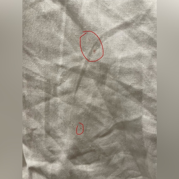 Reformation Marella Linen Puff-Sleeve Dress white 2 - Picture 9 of 10